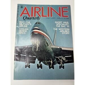 Vtg Airline Quarterly Magazine Summer 1977 Vol 1 No 1 Premier Issue American